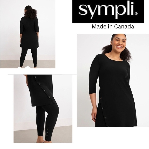 Sympli Quest Angle Tunic in Black Size 12 - Picture 2 of 13